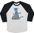 Just Graduated Cat With Graduation Cap And Diploma For Men Women Girls Kids Baseball Raglan Shirt