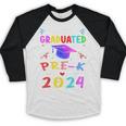 I Just Graduated Pre k Graduation 2024 Pre-Kindergarten Baseball Raglan Shirt