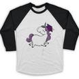Kids Class Of 2018 Unicorn Preschool Graduation For Girls Baseball Raglan Shirt