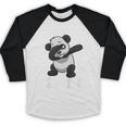Kids Class Of 2030 Shirt Graduation Dabbing Panda Shirt Baseball Raglan Shirt