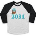 Kids Class Of 2031 Graduation Year T-Shirt Back To School Baseball Raglan Shirt