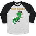 Kids Cute Graduation Dinosaur Smarty Saurus Kinder VPK Pre-k Grad Baseball Raglan Shirt