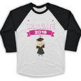 Kids Kindergarten Graduate 2018 Graduation Girls Baseball Raglan Shirt