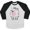 Kids Miss Pre-K Grad Graduation Shirt Cute School Tees Baseball Raglan Shirt