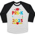 Kids Pre-K Grad 2025 Preschool Graduation 2025 Baseball Raglan Shirt