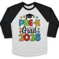 Kids Pre-K Grad 2025 Preschool Prek Graduation Baseball Raglan Shirt