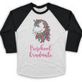 Kids Unicorn Preschool Graduation Baseball Raglan Shirt