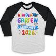 Kindergarten Graduate Kindergarten Class Of 2026 Graduation Baseball Raglan Shirt