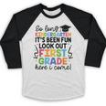 Kindergarten Graduation Graduate 1st Grade Here I Come Kids Baseball Raglan Shirt