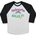 Kindergarten Graduation Nailed It Kids 2021 Baseball Raglan Shirt