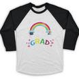 Kindergarten Graduation Proud Mom Son Daughter Baseball Raglan Shirt