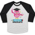 Kindergarten Graduation Tee Shirt Pink Owl T-Shir Baseball Raglan Shirt