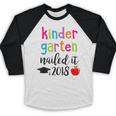 Kindergarten Nailed It 2018 Class Graduation T-Shirt Baseball Raglan Shirt