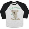 Koala Doctor Shirt Med Student Graduation Idea Baseball Raglan Shirt
