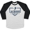 Lacrosse Senior Night Lacrosse Senior 2025 Graduation 33 Baseball Raglan Shirt