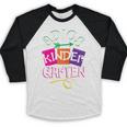 Last Day Of School Adios Kindergarten Graduation Kids Girls Baseball Raglan Shirt
