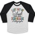 Last Day Of School Autograph 2nd Grade Graduation Boys Girls Baseball Raglan Shirt