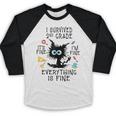 Last Day Of School Student Graduation I Survived 2nd Grade Baseball Raglan Shirt