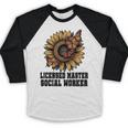 Licensed Masters Social Work Worker LMSW Graduation 2026 Baseball Raglan Shirt