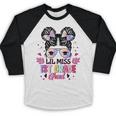 Lil Miss 1st Grade Grad Graduation Last Day Of 1st Grade Baseball Raglan Shirt