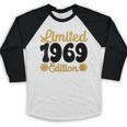 Limited 1969 Edition Retro Nostalgia Art Baseball Raglan Shirt