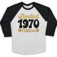 Limited 1970 Edition Retro Vintage 70s Nostalgia Premium Baseball Raglan Shirt
