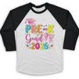 Little Miss Pre-K Grad 2026 Preschool Graduation Kids Girls Baseball Raglan Shirt
