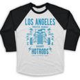 Los Angeles Hotrods Automotive Nostalgia Premium Tri-Blend Baseball Raglan Shirt