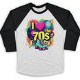 I Love The 70s Retro Cassette Roller Vinyl Nostalgia Vibes Premium Tri-Blend Baseball Raglan Shirt I Love The 70s Retro Cassette Roller Vinyl Nostalgia Vibes Premium Tri-Blend Baseball Raglan Shirt