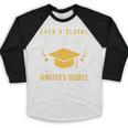 Master's Degree 2021 Master Graduation Graduate Baseball Raglan Shirt