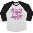 Masters Graduation Educated Latina Chingona Con Diploma Baseball Raglan Shirt
