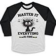 Masters Mastered It Graduate Master Degree Graduation Baseball Raglan Shirt