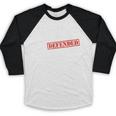 Master's Thesis Defense Tshirt Defended Graduation Baseball Raglan Shirt
