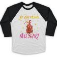 By Any Means Necessary Graduation HBCU Educated Girl Baseball Raglan Shirt