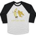 Medium Mature Banana Banana Real School Graduation Celebrations Baseball Raglan Shirt