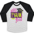 Miss 5th Grade Shirt 5 Grad Kids Girl Graduation School Baseball Raglan Shirt