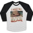I Miss My Pre-Internet Brain Digital Nostalgia Retro Baseball Raglan Shirt