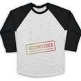 Mission Graduation Accomplished For Class Of 2025 Baseball Raglan Shirt