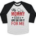 My Mommy Did It And She Did It For Me Nurse Graduation Mom Baseball Raglan Shirt