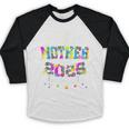 Mother Of a 2025 Graduate Tie Dye Class Senior Graduation 25 Baseball Raglan Shirt