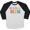 MSW Est 2025 Graduation School Social Worker Shirt Master Baseball Raglan Shirt