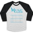 Music Major Student Pun Graduation Baseball Raglan Shirt