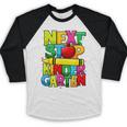 Next Stop Kindergarten Preschool Graduation 2023 Boys Girls Baseball Raglan Shirt