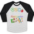 Next Stop Kindergarten Preschool Graduation 2025 Boy Girl Baseball Raglan Shirt