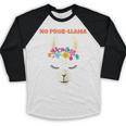 No Prob Llama Birthday Graduation Women Kids Girls Baseball Raglan Shirt