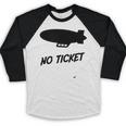 No Ticket Jones 80's Nostalgia Baseball Raglan Shirt