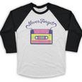 Nostalgia 1980s 80s 90s Costume Party Never Forget Baseball Raglan Shirt