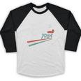 Nostalgia 80s Duck Goose Distressed Baseball Raglan Shirt