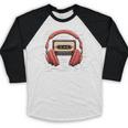 Nostalgia Cassette Men Women 80s 90s Retro Mixtape Tape Baseball Raglan Shirt