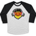 Nostalgia Chest Flag GDR Baseball Raglan Shirt